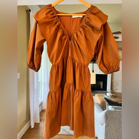 NWT Aster The Label Brown “Nixi” Dress - Picture 3 of 8